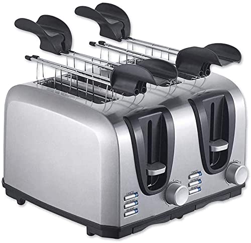 HYLK Neuer 2-Scheiben-Toaster mit Aufwärm-, Auftau- und Abbruchfunktion, extrabreite Schlitze Kompakte Toaster-Sets aus… – Bild 3