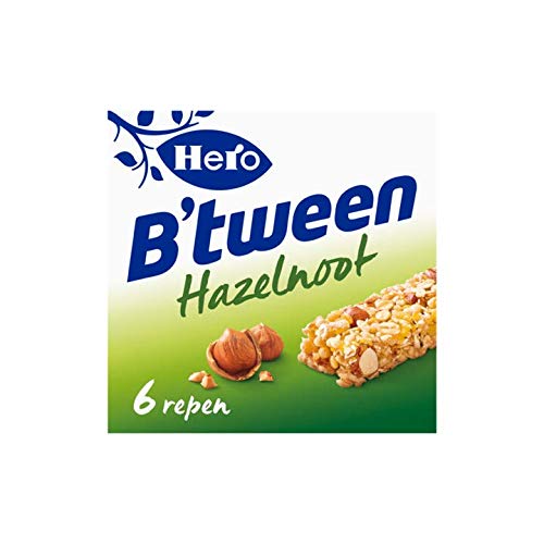 Barra De Cereal De Avellana | Hero | Barra de grano B'tween Avellana 6 x 25 g | Peso total 150 gramos