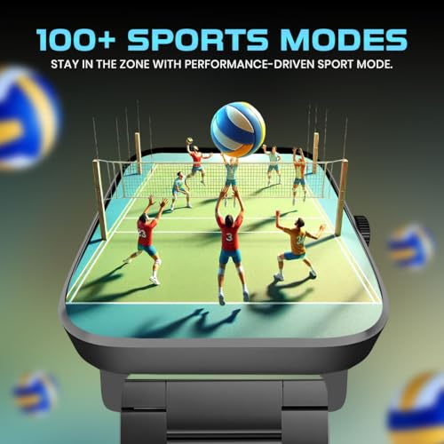 Image of GameSir H9 Smartwatch - Big Display | Bluetooth Calling | Heart Rate & SpO2 Monitor | 100+ Sports Modes | Long Battery | IP68 Waterproof | TFT Display | Design for Men & Women (Metal Black)