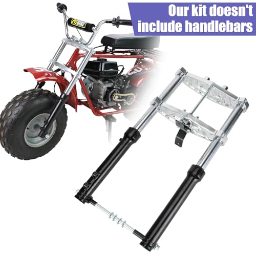Image of Mini Bike Front Forks Suspension Kit Replacement for Coleman Minibike CT200U CT200U-EX BT200X Axis M200 196cc 200cc 6.5HP Powersports Parts Accessories Shock Absorber Forks Frame Assembly