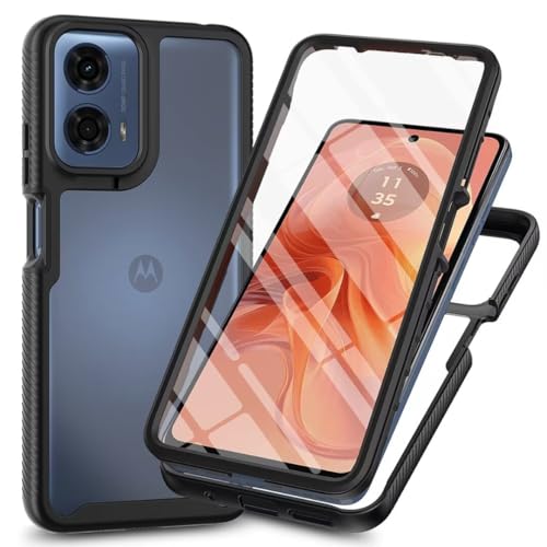 Comaku Cover Per Motorola Moto G24 / Moto E14 / Moto G04, 360 Gradi Rugged Custodia Antiurto Case Con Protezione Integrata Dello Schermo, Rugged Doppi