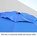 Black Stallion UB200 Core Flame-Resistant Industrial Umbrella, Blue 87.5 inches
