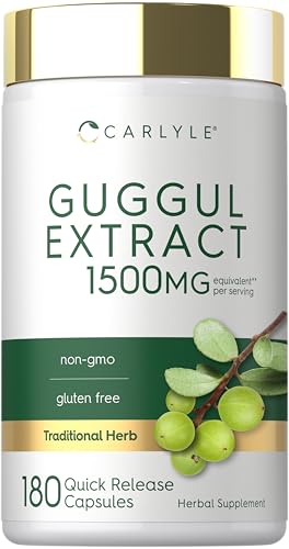 Carlyle Guggul Extract Supplement | 180 Capsules | Guggulsterone