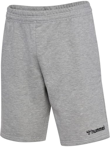 Hummel Herren Hmlmover Cotton Bermuda Shorts, Grey Melange, XXL EU