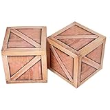 Ligero: estas cajas de papel de madera están diseñadas para parecerse a cajas de madera reales, agregando un toque realista, decoraciones de fiesta temáticas del oeste, decoraciones de vaqueros del oeste