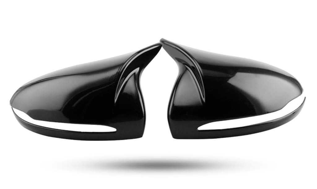 New Protective M3-Style Mirror Cover Stickers 2PCS Compatible with Mercedes Benz C-Class Sedan W205 2015-2020 C180 C200 C220 C250 C300 C350 (Black)
