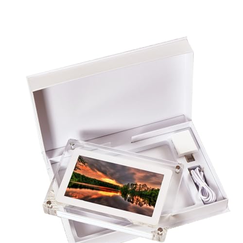 Album fotografico elettronico video acrilico trasparente ad alta definizione, cornice for foto digitale, display IPS ad alta definizione, cornice for foto con memoria esclusiva (Size : 5 inch)