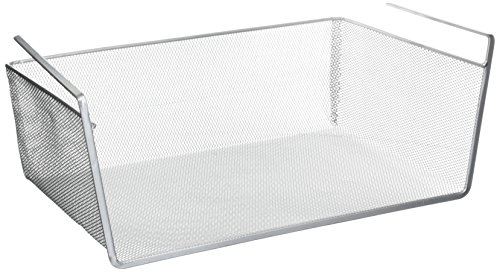 Design Ideas Under Shelf Mesh Basket, Large, Silver