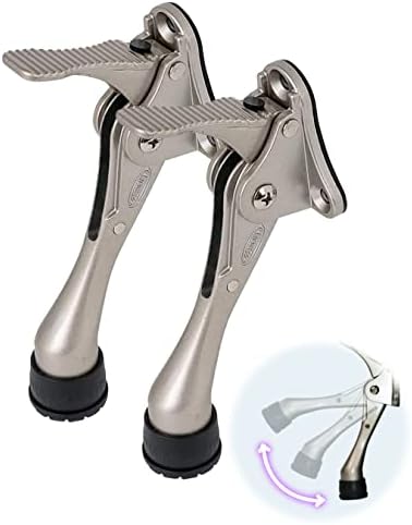 Amazon.com: 4 Pcs Heavy Duty Stainless Steel Foot Kick Down Door Stop ...