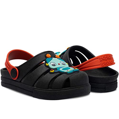 Sandalia Babuche Menino Nº 21 Ao 28 Moda Infantil Leve 12.74 (Preto, Infantil, br_footwear_size_syst