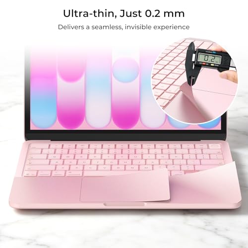 Image of EooCoo Premium Keyboard Cover Skin Protector, Laptop Accessories Compatible with MacBook Neo 13 inch 2026 with A18 Pro Chip A3404, Mac Neo Skin Sticker Scratch-Resistant & TPU Keyboard Cover, Blush