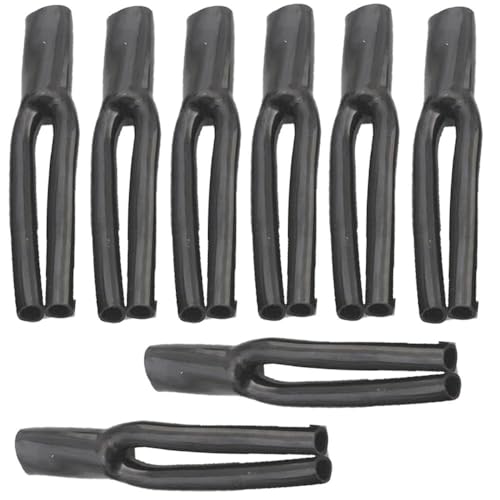 UCCKEYI 8Pcs 9mm-2 * 3.5mm Speaker Cable Pants Y Splitter Wire Pant Boots Y935 Compatible with Audio Subwoofer