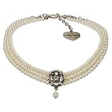 Trachten-Kette, Choker, Kollier perfekt zum Trachten-Outfit (Dirndl, Lederhose, Trachtenbluse, Oktoberfest) und zur Hochzeit