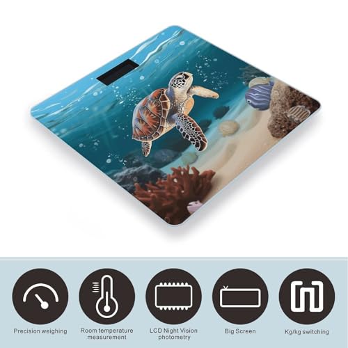 Báscula Digital para Baño con Pantalla LCD y Vidrio Templado miniatura 3