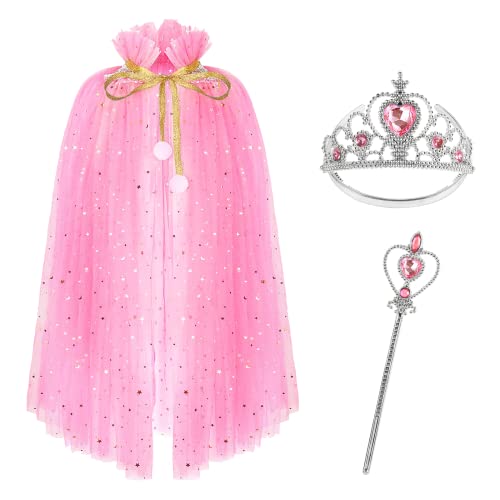 Mantello Arcobaleno Con Cappuccio Per Bambina · FKKFYY · Principessa · Taglie 3-8 Anni