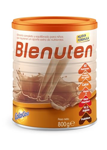 Blenuten Cola Cao | 800g | Suplemento Alimenticio Para Niños Mayores de 3 Años, con Vitaminas y Minerales