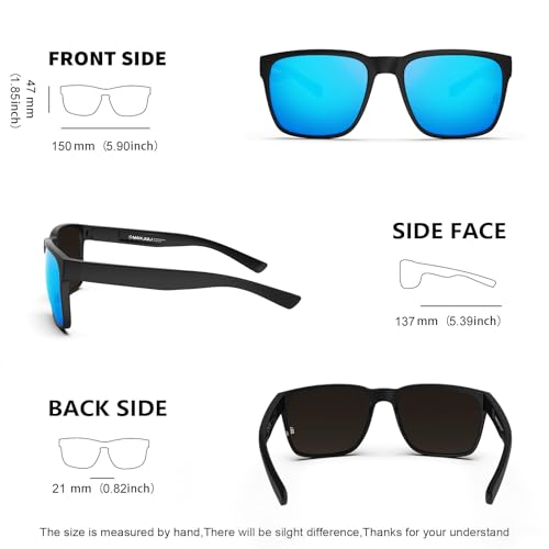 Image of MAXJULI XL Z87 Sunglasses for Big Wide Heads Men TR90 Ultralight UV400 Protection Sun Glasses Z8244