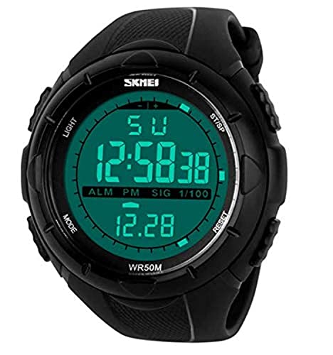 SKMEI���j�Z�b�N�X�X�|�[�c�f�W�^���r���v�S�����X�g���b�v�郉�C�gLCD��ʑ��@�\stop-watch +�{�b�N�X