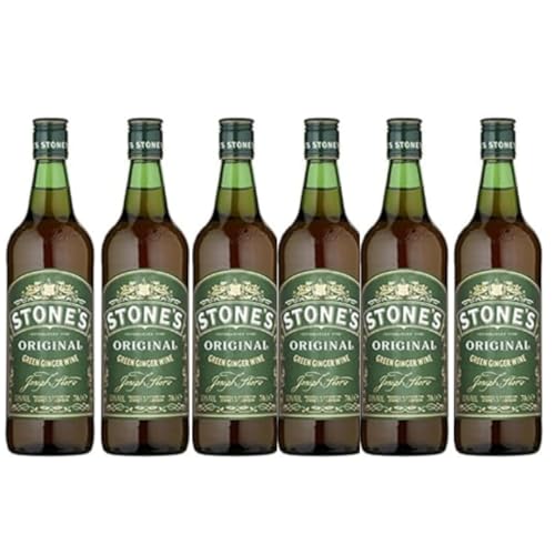 Stones Original Green Ginger Wine I 700ML I Alcoholic Volume 13.5% I Flavours of Raisin and Ginger I Pack of 6 I Whole Case