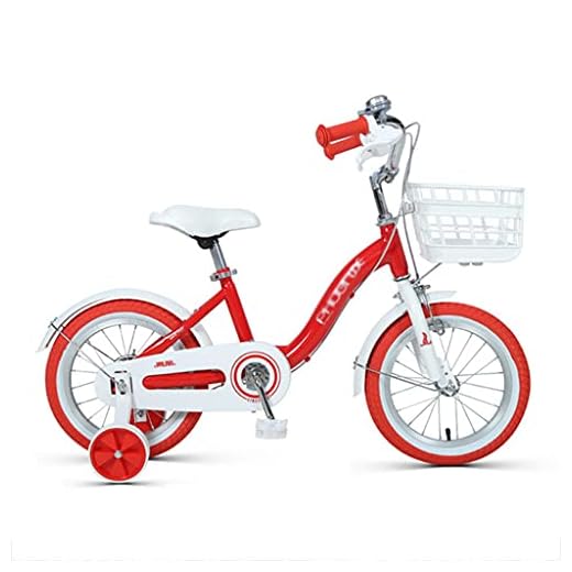 barncykel 14 16 18 Tums Barncykel med Handbroms och Korg För 2-7 År Gamla Flickor och Pojkar Princess Cyklar med Träningshjul Barncykel (Color : Style1, Size : 14inch)