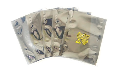 100 Pack 6x8 Inch ESD Anti-Static Shielding Bags - 3.1 Mil Thick, Open Top 10 thumbnail image
