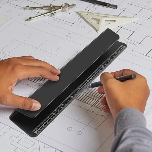 Image of Portable Laptop Wedge Airflow Cooling Stand, Aluminium Laptops Feet Legs Improved Ergonomics, Stability, and Versatility - Compatible with MacBook and All Laptop, with Ruler