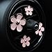 INEBIZ Cute Daisy Flowers Air Vent Decorations Clips Car Air Freshener Girly Charm Automotive Interior Aesthetic Decor Accessories for Women (Pink)