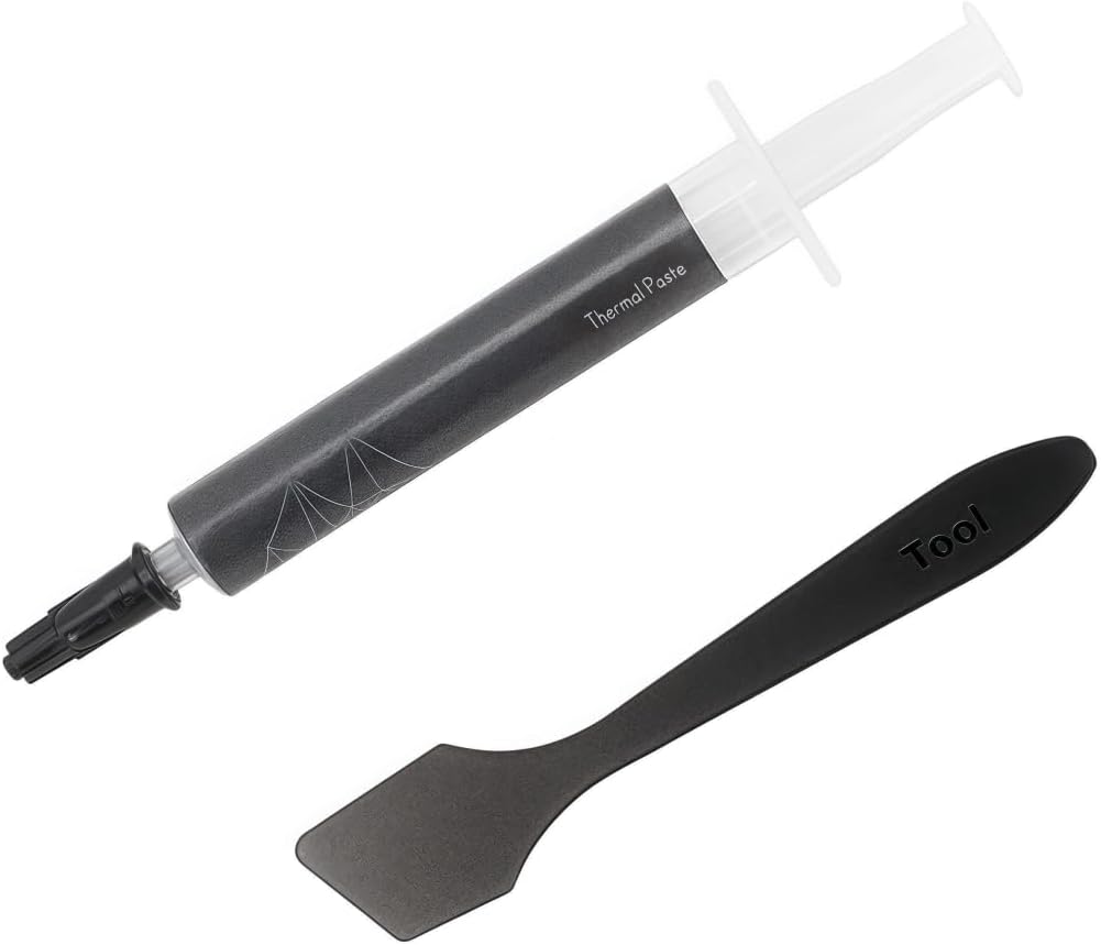 1 one enjoy TF8 Thermal Compound Paste 13.8 W/mK, Carbon Based High Performance, Heatsink Paste for All CPU Coolers, 2 Grams with Tool