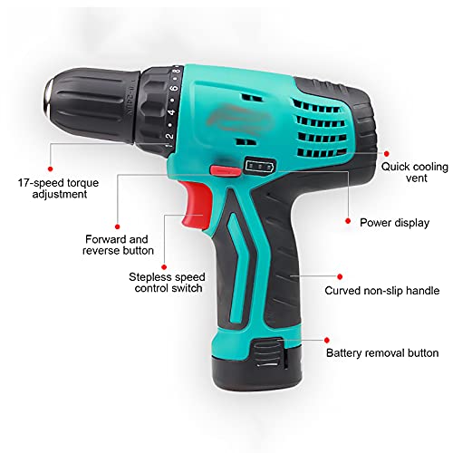 Spacmirrors Akkuschrauber Bohrmaschine Haushalt Lithium-Elektroschrauber Handbohrmaschine High-Brightness-LED-Licht… – Bild 7