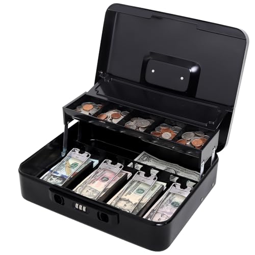 Jssmst Cash Box with Sliding Lid