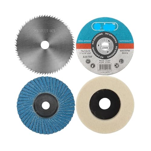 3インチ金属切断ディスクアングルグラインダー研磨ホイール3インチ切断鋸刃アングルグラインダー金属研磨木材研磨材(4pcs)