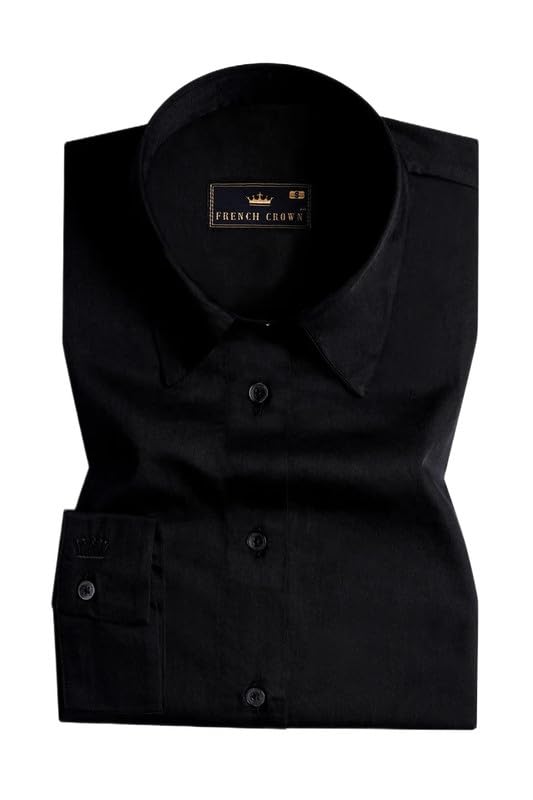 french crown Jade Black Premium Cotton Shirt-picture-30