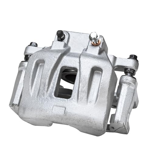 Image of Detroit Axle - RWD Front Left Disc Brake Caliper with Bracket Replacement for 2012-2021 Dodge Challenger Charger Chrysler 300