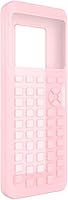 Vista 7 de Funda protectora de silicona suave a prueba de arañazos para calculadora Texas Instruments TI-84 Plus CE, rosa