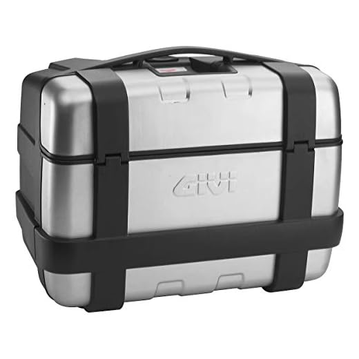 Givi TRK46N Trekker Monokey Baúl Negro con Cover de Aluminio, Carga Máxima 10 Kg