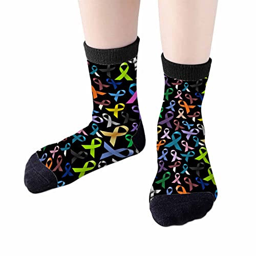 Image of Crew Socks for Woman Size 6-8 Tropical Wildlife Bright Teal Girls Socks