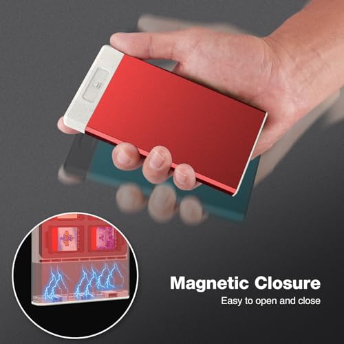 Image of HEIYING Switch Game Card Case for Nintendo Switch /Switch OLED /Switch Lite Game Card or Micro SD Memory Card, Metal Switch Game Holder with 20 Game Card Slots and 20 Micro SD Card Slots