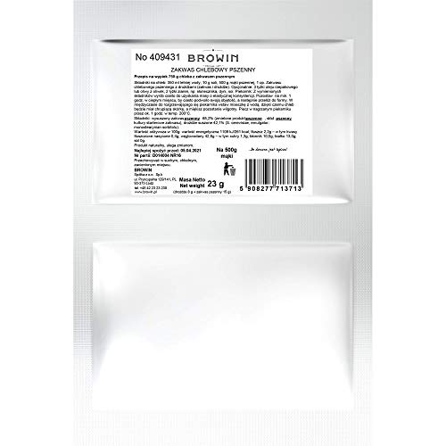 BROWIN® Natürlicher Sauerteigpulver trocken 409431 | Weizensauerteig mit Hefe und Malz | Ideale Grundlage für selbstgebackenes Brot - Ihr Geheimnis für aromatisches, hausgemachtes Brotgenuss