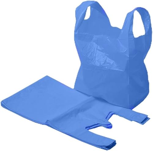Ferris - FERRIS | Lot de 200 grands sacs solides avec poignées | Sacs en plastique robuste multi-usages 28 x 43 x 53 cm | Shopping, étals de marché, plats à emporter