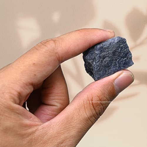 Image of Amazing Gemstone Blue Aventurine Raw Crystals and Healing Stones, Natural Rocks for Tumbling - DIY Raw Stones and Crystals, 2 Pieces