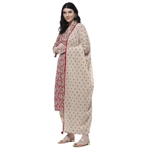 Image of BIBA Women Kurta Sets, Cotton, Printed