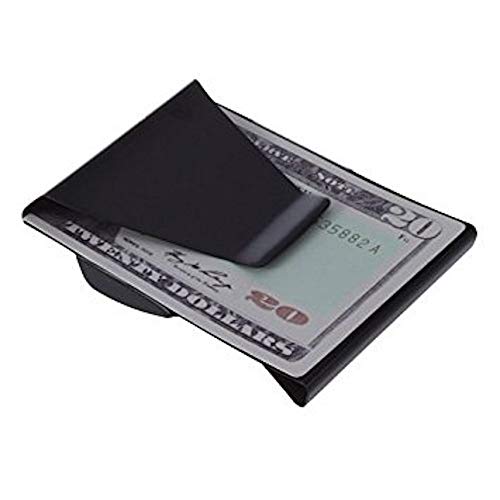 Seen On TV Slim Clip - Double Sided Mens Slim Credit Card Holder With Money Clip! (Black Chrome) Two Pack2