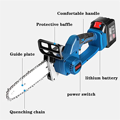 JQDMBH Kettensäge,Elektro Kettensäge Kettensäge, tragbares Handheld-kabelloser Kettensägen, 8-Zoll-elektrisches… – Bild 5