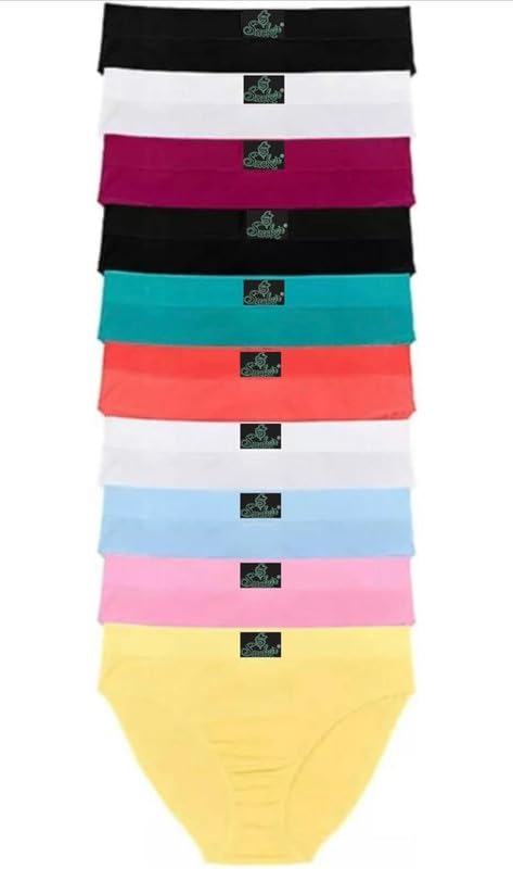sucker Plus Size High Waist Full Coverage Women Hipster Cotton Panty for Everyday Wear Pack of 3 in 6XL = 52 Waist to 58 Waist (Last Size on Earth)-picture-21