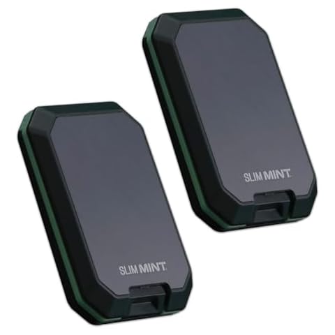 Slim Mint Wallet, Ultra-Thin, RFID-Blocking, AS-SEEN-ON-TV, ID Theft Protection, Easy to Carry, Reach Cards/Cash with the Touch of a Button, Optimizes Space, Aluminum Outer Shell, Crush-Resistant, 2PK Cover