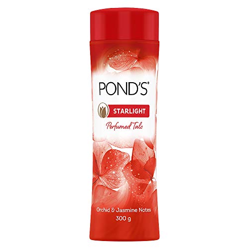 Image of Pears Pure And Gentle Bathing Bar, 125g (Pack Of 8) & Ponds Starlight Talc 300g