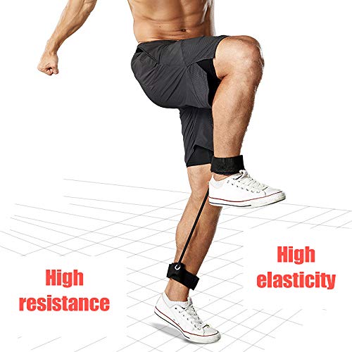 por exemplo, corda de treinamento, Andoer Cinto de resistência de treinamento de passo de mola de fo