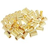 LTWFITTING 3/8-Inch Brass Compression Insert,Brass Compression Fitting(Pack of 50)