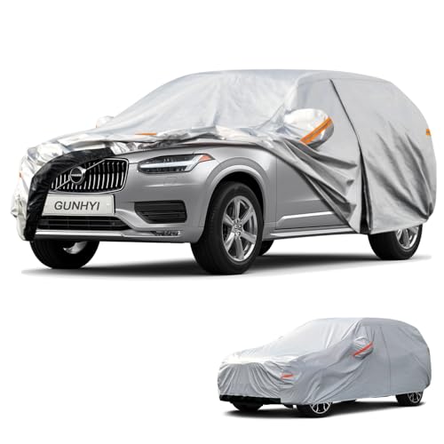 Image of GUNHYI 6 Layers SUV Car Cover Custom Fit Volvo XC90 (2015-2026) Waterproof All Weather, Heavy Duty Outdoor Snow Sun Rain Uv Protection (Ships from US Warehouse, Delivery 3-8 Days)