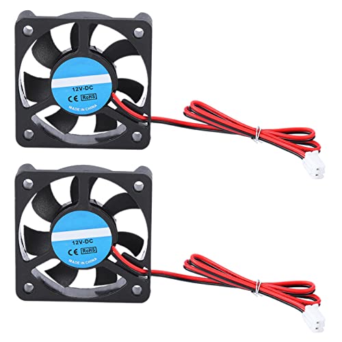 Annadue 3D Printer Cooling Fan, 2Pcs DIY 3D Printer Cooling Fan, 12V 4000 to 6500 RPM 30dB 8 to 14CFM Cooling Fan Replac